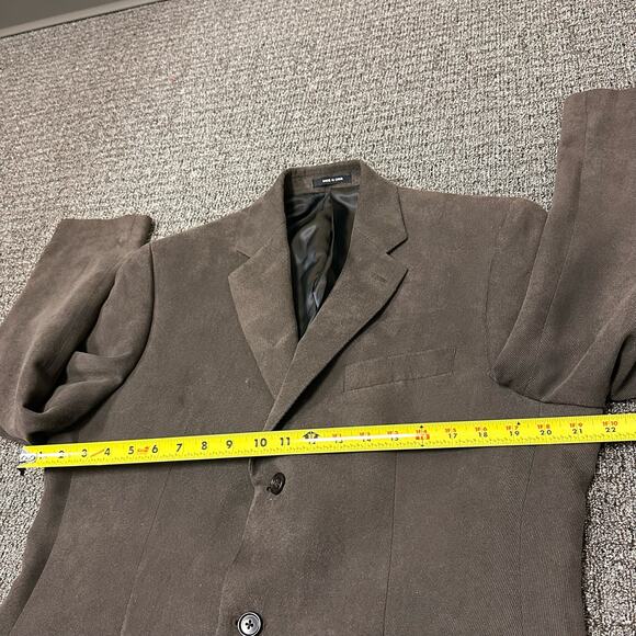 Calvin Klein Blazer Men’s Size 40L Brown Suit‎ Coat See Details - Picture 6 of 8